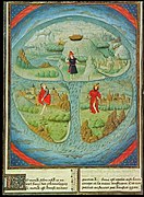 Mappa Mundi in La Fleur des Histoires, 1459–1463.