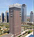Tekfen Tower in Levent, with the Sabancı Center towers at left and Isbank Towers 1 and 2 at right.