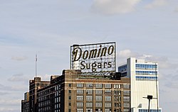 Domino Sugar plant at 1100 Key Highway in Locust Point Industrial Area, Baltimore