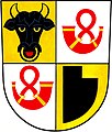 Pflugschar im Wappen von Traubek