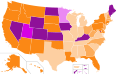 U.S. states (and territories) by election methods, 2016 (Republican Party)