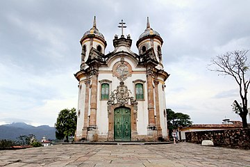 The Church of Saint Francis of Assisi in Ouro Preto, Brazil (1766)