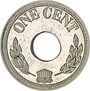 Reverse of the 1884 Eastman Johnson cent
