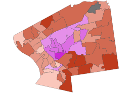 2023 Springfield MA mayoral election results map by precinct