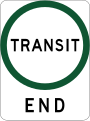 (R7-V9) End of Transit Lane (used in Victoria)