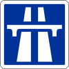 Sign used denote the start of an Autoroute