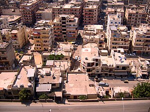 A neighborhood in east Tripoli