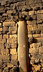 Ionic order column incorporated into a wall, Bosra, Syria
