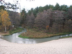 Sztoła River flowing through Bukowno