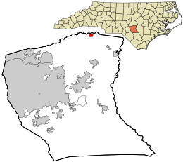 Location in Cumberland County and the state of North Carolina.