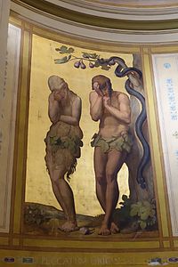 Adam and Eve in the Chapel of Baptism