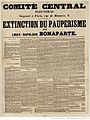 Louis Napoleon's essay, "The Extinction of Pauperism", advocating reforms to help the working class, was widely circulated during the 1848 election campaign.