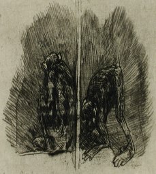 Separated or Simian Spring (no date) etching with aquatint (6.51 x 9.68 cm) Los Angeles County Museum of Art