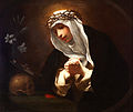 Baldassare Franceschini, Saint Catherine of Siena, 17th century, Dulwich Picture Gallery