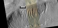 Gullies near Newton Crater, as seen by HiRISE under the HiWish Program