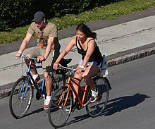 Danish youth enjoying cycling.