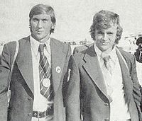 Policarp Malîhin (rechts) mit Larion Serghei, 1976