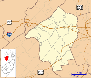 Ambush site is located in Hunterdon County, New Jersey