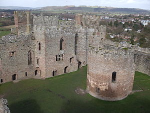 Ludlow Castle reveals its long history in the windows of its domestic quarters.