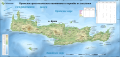 Topographic map of archaeological sites of Crete – SVG – Russian
