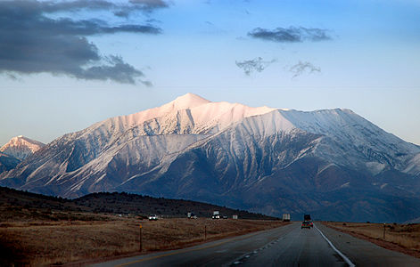 Mount Nebo is the highest summit of the Wasatch Range.