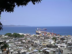 October 2009 view of Mutsamudu and its port
