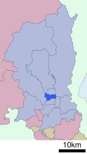 Location of Nakagyō-ku in Kyoto