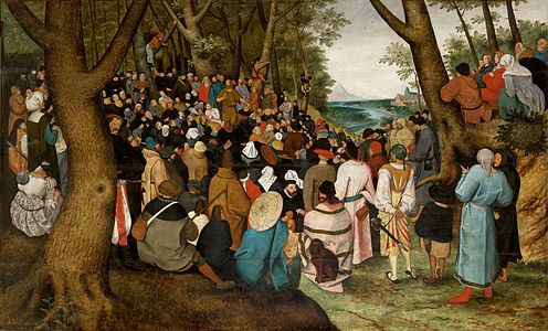 Copy by Pieter Brueghel the Younger of his father's work The Preaching of St. John the Baptist (1601-1604), Europeum in Kraków