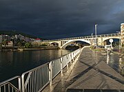 Pontevedra Ria and Barca Bridge
