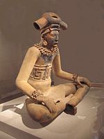 A large figurine of a young chieftain, Classic Veracruz culture