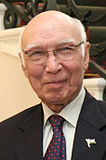 Sartaj Aziz was a Pakistani economist and a strategist who served as the Minister for Foreign Affairs.