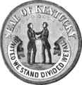 Pre-1962 state seal, from the mid-1880s.