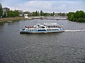A riverboat on the river in Vinnytsia (2006).