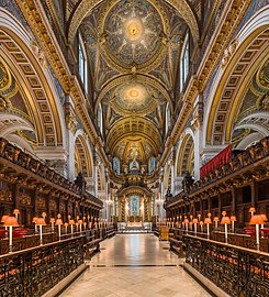 Choir of St Paul's, looking east at St Paul's Cathedral, by Diliff