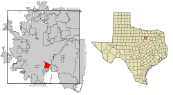 Location of Forest Hill in Tarrant County, Texas
