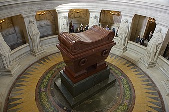 Tomb of Napoleon, surrounded by statues of Victories, by James Pradier