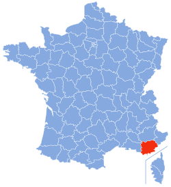 Location of Var in France