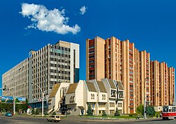 Soviet buildings in the central city