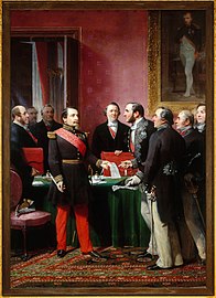 Baron Haussmann presents to Napoleon III the plan for annexing the communes surrounding Paris (1859)