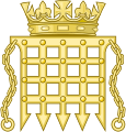 Crowned portcullis emblem used by Parliament