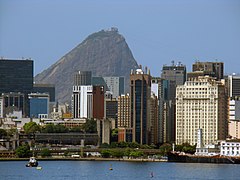 Sugarloaf with Downtown Rio in the foreground