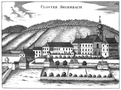 The abbey c. 1674 by Georg Matthäus Vischer