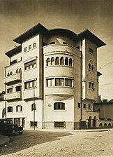 Elena Florescu Building (Strada Popa Nan no. 32), Bucharest, by George Damian, 1943[105]