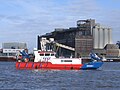 Außer Dienst gestelltes Einsatzboot „Bremen 1“ ehemals für Wasserschutzpolizei und die Feuerwehr Bremen im Stadtgebiet Bremen gebaut, seit 1. Januar 2018 nur noch als Löschboot im Einsatz und inzwischen verkauft