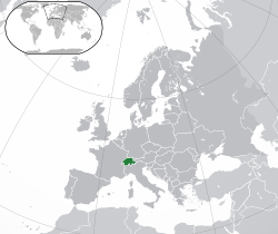 Location of Swiss Confederation