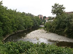 The Seveso river at Palazzolo Milanese.