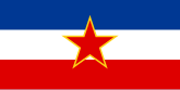 Flag of the Federal People's Republic of Yugoslavia.