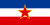 Flagge der SRF Jugoslawien