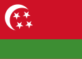 Flag of the State of the Comoros under the Ali Soilih Regime (November 12, 1975 – September 30, 1978)[7]