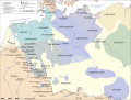 Karte der germanischen Stämme zw. 50–100 n. Chr.